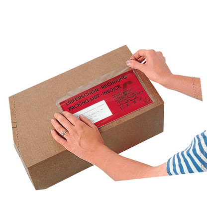 Artikelbild 4 für VP Lieferscheintaschen Kunststoff DIN lang 250 St., Artikelnummer 624965