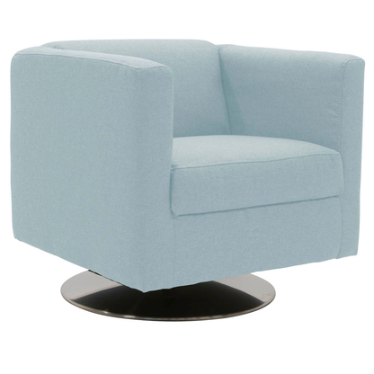 Artikelbild 2 für DOMO Collection Sessel BOB hellblau silber Stoff 72,0 cm 75,0 cm, 1 St., Artikelnummer 764544