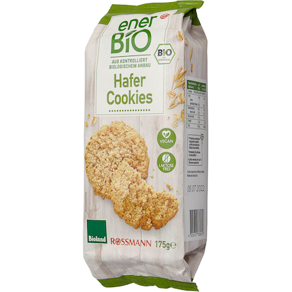 Artikelbild 7 für enerBiO Bio Hafer Cookies Kekse 175,0 g, 1 St., Artikelnummer 599181