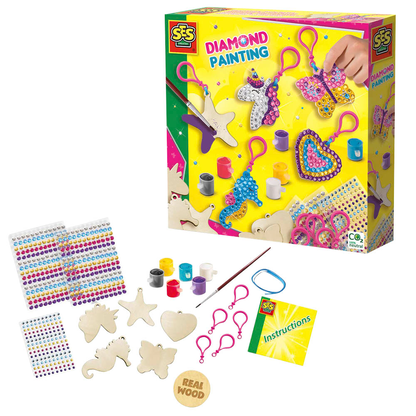 Artikelbild für SES Creative® Diamond Painting Schlüsselanhänger mehrfarbig, Artikelnummer 110579