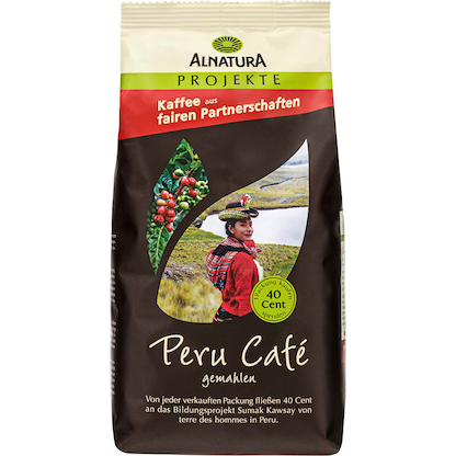Artikelbild für ALNATURA Peru Café Bio-Kaffee, gemahlen, Arabicabohnen 500,0 g, Artikelnummer 293827