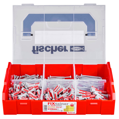 Artikelbild 8 für fischer FixTainer - DuoPower Elektriker 2K 535970 Dübel- und Schrauben-Sortiment, 300-teilig, Artikelnummer 480016