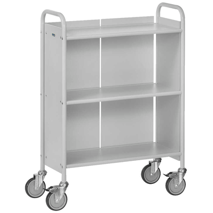Produktbild von DURABLE Bürowagen – 3 Ebenen In Buche – Maße 52,8 X 59,2 X 74,8 Cm – Rollbar & Stabil