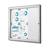 Artikelbild 1 für Showdown® Displays Schaukasten S B1 grau 6x DIN A4 74,1 x 2,3 x 69,6 cm, 1 St., Artikelnummer 618855