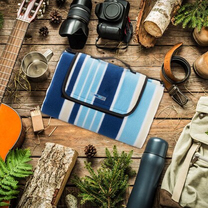 Artikelbild 3 für relaxdays Picknickdecke isoliert mehrfarbig 200,0 x 200,0 cm, 1 St., Artikelnummer 449054