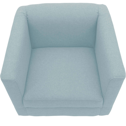 Artikelbild 3 für DOMO Collection Sessel BOB hellblau silber Stoff 72,0 cm 75,0 cm, 1 St., Artikelnummer 764544