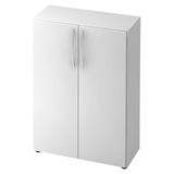 Artikelbild 1 für HAMMERBACHER Aktenschrank Altus, V4550/W/W/BM weiß 2 Fachböden 80,0 x 33,0 x 114,4 cm, Artikelnummer 628250