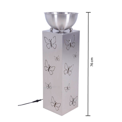 Artikelbild 2 für Garden Pleasure Pflanzenständer FALINA Metall silber quadratisch/rund 25,0 x 75,5 cm, 1 St., Artikelnummer 544052