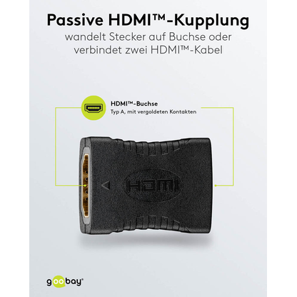 Artikelbild 4 für goobay HDMI Adapter, Artikelnummer 656029