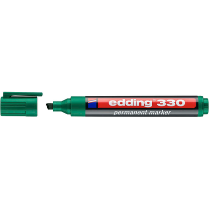Artikelbild 3 für edding 330 Permanentmarker grün 1,0 - 5,0 mm, 10 St., Artikelnummer 420125