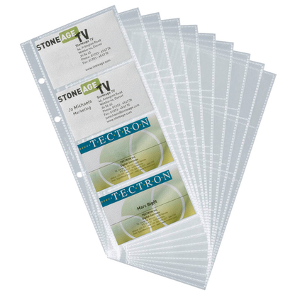 Artikelbild 3 für DURABLE Visitenkartenhüllen transparent, für bis zu 8 Visitenkarten, 10 St., Artikelnummer 415893