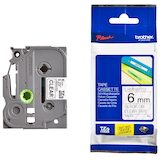 Artikelbild 1 für brother Schriftband TZe-111 TZE111, 6 mm, schwarz auf transparent, 1 St., Artikelnummer 653055