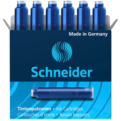 Artikelbild für Schneider Tintenpatronen für Füller blau, 6 St., Artikelnummer 276313