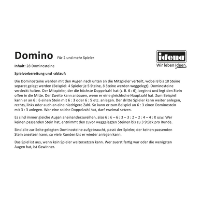 Artikelbild 13 für Idena Domio Double Six Geschicklichkeitsspiel, 1 St., Artikelnummer 140966