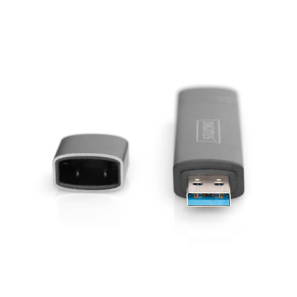 Artikelbild 2 für DIGITUS Multi-microSD, SD-Kartenleser silber, Artikelnummer 325627