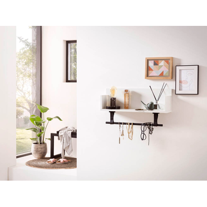 Artikelbild 3 für MÖBELPARTNER Wandregale Ella weiß 59,8 x 13,5 x 31,5 cm, 1 St., Artikelnummer 610669