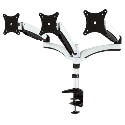 Artikelbild für JENIMAGE Monitor-Halterung 321 TK JI-FD321TK schwarz, weiß für 3 Monitore, Tischklemme, Artikelnummer 366144