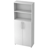 Artikelbild 1 für HAMMERBACHER Regalschrank Altus, V4770/W/W/BM weiß 80,0 x 34,6 x 188,0 cm, 1 St., Artikelnummer 628279