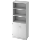 Artikelbild 1 für HAMMERBACHER Regalschrank Gradeo, V6770/W/W/SG weiß 80,0 x 42,0 x 200,4 cm, 1 St., Artikelnummer 234179