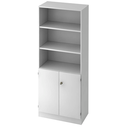 Artikelbild für HAMMERBACHER Regalschrank Gradeo, V6770/W/W/SG weiß 80,0 x 42,0 x 200,4 cm, 1 St., Artikelnummer 234179