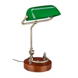 Artikelbild 1 für relaxdays Tischlampe grün, braun, Artikelnummer 643722