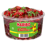 Artikelbild 1 für HARIBO HAPPY CHERRIES Fruchtgummi 150 St./1,2 kg, Artikelnummer 168369