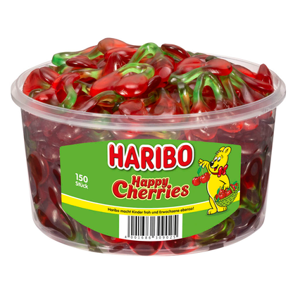Artikelbild für HARIBO HAPPY CHERRIES Fruchtgummi 150 St./1,2 kg, Artikelnummer 168369