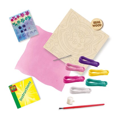 Artikelbild 2 für SES Creative® Stickbild Sticken auf Tüll mehrfarbig, Artikelnummer 110599