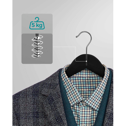 Artikelbild 5 für SONGMICS Kleiderbügel schwarz, 10 St., Artikelnummer 290427