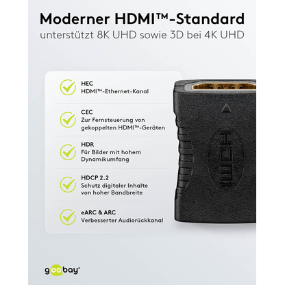 Artikelbild 5 für goobay HDMI Adapter, Artikelnummer 656029