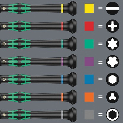 Artikelbild 5 für Wera Schraubendreher-Set Kraftform Micro Big Pack 1 05134000001 25-tlg., Artikelnummer 810699