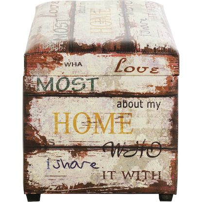 Artikelbild 7 für HAKU Möbel Sitztruhe 52922 Motiv Schriftzug Holz 58,0 cm, Artikelnummer 192528