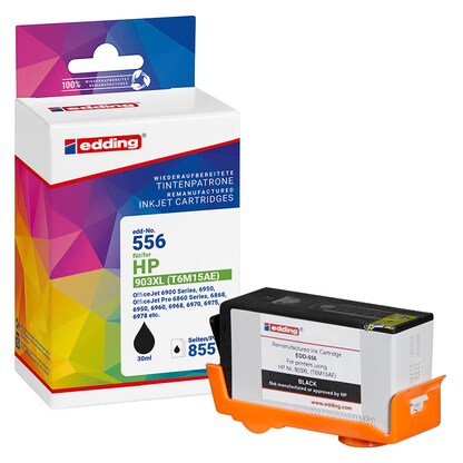 Artikelbild für edding EDD-556 schwarz Druckerpatrone kompatibel zu HP 903XL (T6M15AE), Artikelnummer 110781