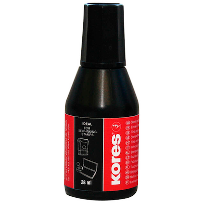 Artikelbild für Kores® Stempelfarbe 71338 schwarz 28,0 ml, Artikelnummer 766994