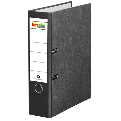 Artikelbild für büroplus Ordner schwarz marmoriert Karton 8,0 cm DIN A4, 1 St., Artikelnummer 148767