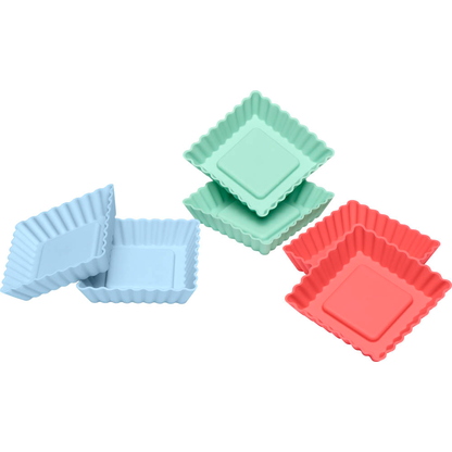 Artikelbild für LURCH Tartelettformen FLEXI®FORM eckig 83015 Silikon Ø, 6 St., Artikelnummer 637748