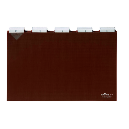 Artikelbild 3 für DURABLE Karteikartenregister A-Z, blanko, Jan.-Dez., 0-31 braun, Artikelnummer 768994