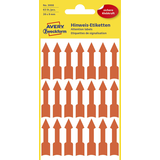 Artikelbild 1 für AVERY Zweckform Hinweisetiketten 3008 Pfeile, leuchtorange 9,0 x 39,0 mm, 63 Etiketten, Artikelnummer 896124