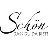 Artikelbild 1 für Rayher Motivstempel Schön DASS DU DA BIST! 3,0 x 5,0 cm, 1 St., Artikelnummer 151573