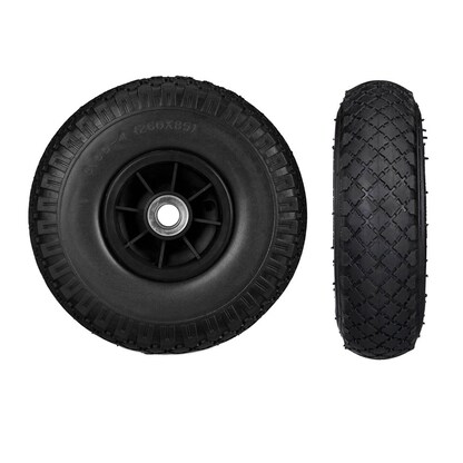 Artikelbild 3 für relaxdays Sackkarrenräder luftbereift schwarz Vollgummi Felgen, Achse 2,0 cm, Artikelnummer 452124