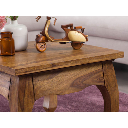 Artikelbild 5 für WOHNLING Couchtisch quadratisch Massivholz sheesham 60,0 x 60,0 x 40,0 cm, 1 St., Artikelnummer 904547
