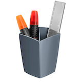 Artikelbild 1 für cep Stiftehalter Mineral grau Polystyrol 2 Fächer 7,4 x 7,4 x 9,5 cm, Artikelnummer 250849