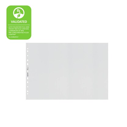 Artikelbild 8 für LEITZ Prospekthüllen recycle 4019 DIN A3 quer transparent genarbt 0,10 mm, 25 St., Artikelnummer 304442