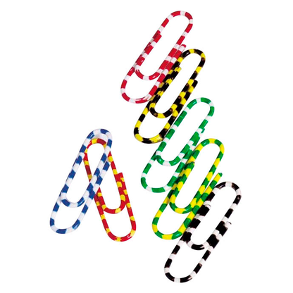 Artikelbild 2 für Q-CONNECT Büroklammern farbsortiert kunststoffüberzogen, 100 St., Artikelnummer 875183