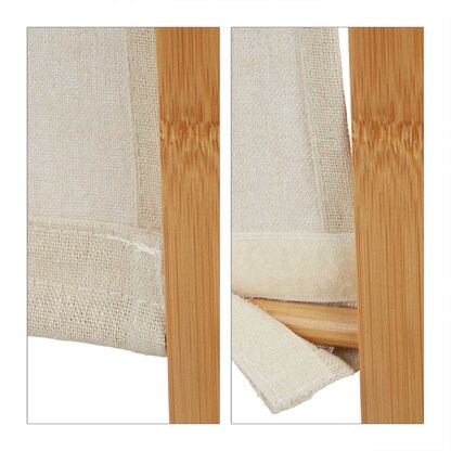 Artikelbild 10 für relaxdays Paravent, braun, weiß 120,0 x 170,0 cm, 1 St., Artikelnummer 449193