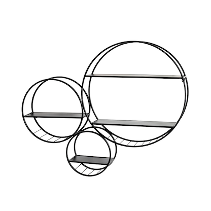 Artikelbild für HAKU Möbel Wandregale-Set schwarz 90,0 x 15,0 x 73,0 cm, 1 St., Artikelnummer 491573