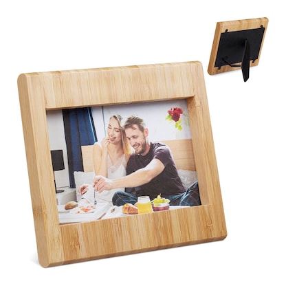 Artikelbild 5 für relaxdays Bilderrahmen braun 16,5 x 15,5 cm, 1 St., Artikelnummer 519872