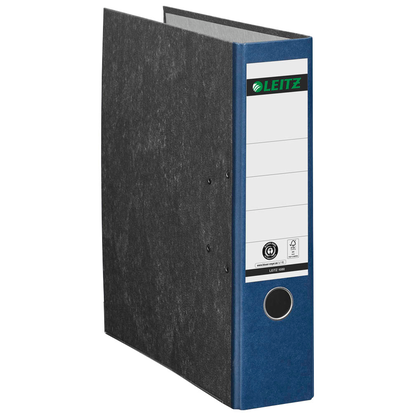Artikelbild 3 für AKTION: LEITZ 1080 Ordner blau marmoriert Karton 8,0 cm DIN A4, 10 St., Artikelnummer 653806