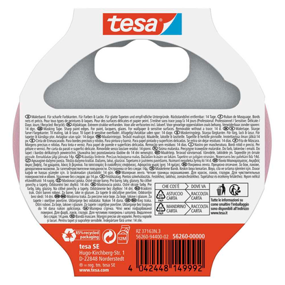 Artikelbild 3 für tesa PROFESSIONAL SENSITIVE Malerband pink 25,0 mm x 25,0 m 1 Rolle, Artikelnummer 723878