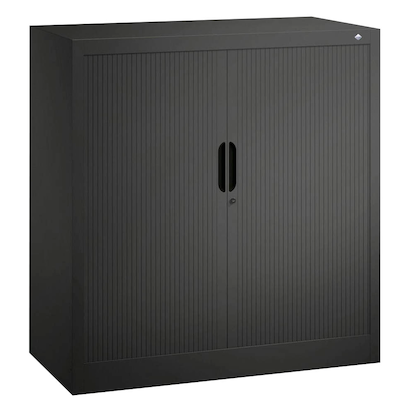 Artikelbild für CP Omnispace Rollladenschrank schwarzgrau 2 Fachböden 100,0 x 42,0 x 103,0 cm, Artikelnummer 918060